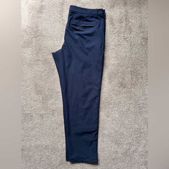 Mens Lululemon Commission Trousers Classic Fit Warpstreme 38x30 Navy NWOT - Picture 6 of 10